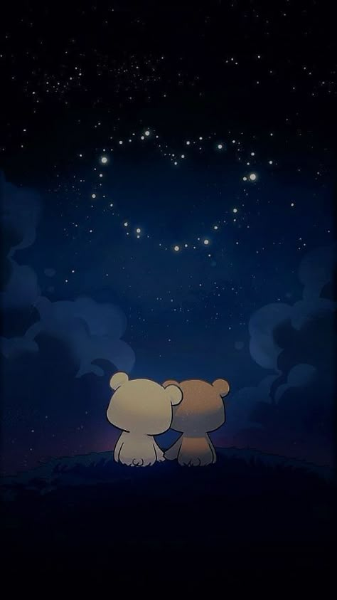 Dudu Bubu Wallpaper Iphone, Wallpaper Iphone Love Couple, Dudu Bubu Wallpaper, Milk And Mocha Bear Wallpaper, Cute Teddy Wallpaper, Cartoon Couple Photos, Couple Dp Aesthetic, Mocha And Milk, Milk And Mocha Bear