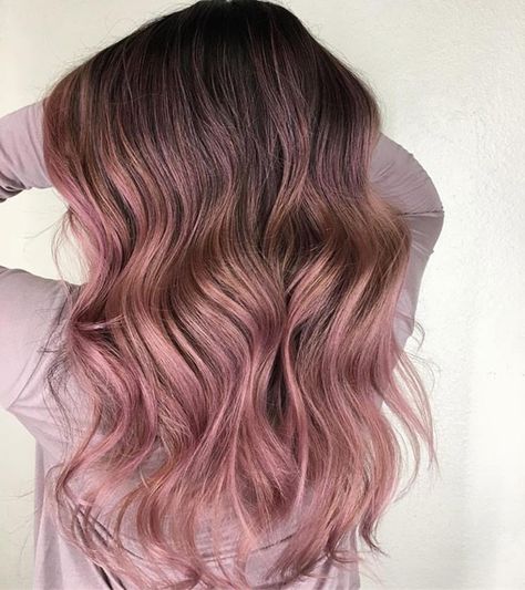 Rose Gold Hair Brunette, Rose Gold Balayage, Best Ombre Hair, Herb Ritts, Wild Hair Color, Best Hair Dye, Guy Tang, Jessie James, Lilac Hair