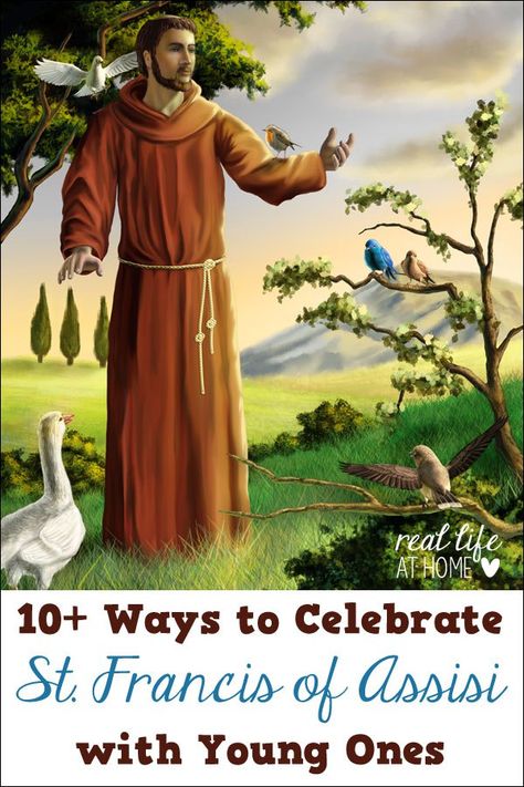 Feast days are a great way to learn about saints! Here are 10  ideas for fun activities for celebrating the Feast Day of St Francis of Assisi St Francis Day, St Francis Assisi, Catholic Kids Crafts, Catholic Feast Days, Catholic Kids Activities, Saint Feast Days, Catholic Family, Faith Formation, Catholic School