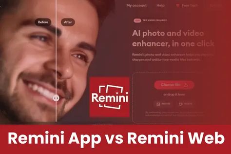 Remini App vs Remini Professional Web Photo Enhancer, Handy Tools, Cool Tools, Games To Play, The Selection, Drive, Technology, Tools, Photo And Video