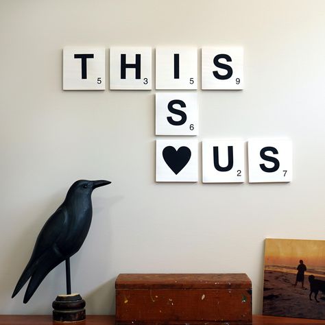 PRICES MAY VARY. UNIQUE HOME WALL DECOR: Enhance any room's appeal with our scrabble wall decor, ideal for home decor wall settings like kitchens, hallways, dining rooms, bathrooms, and living rooms. This decorative piece not only adds visual interest but also makes spaces more inviting, ideal as a family wall decor for living room. PRECISE DIMENSIONS: Featuring individual 5"x5" wood tiles, our wall art creates a bold display with dimensions of 22" in width and 16" in height. This makes it a sta Scrabble Wall Decor, Large Scrabble Tiles, Letters For Wall, Scrabble Wall Art, Modern Farmhouse Wall Decor, Scrabble Wall, Wood Tiles, Family Wall Decor, Scrabble Letters