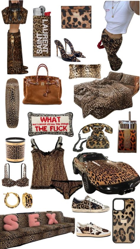 Leopard Print Outfit, Funky Prints, Black And Gold Bathroom, Funky Wallpaper, Cute Cheetah, Top Clothing Brands, Leopard Print Outfits, Animal Print Outfits, Leopard Fashion