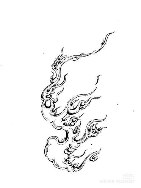 Greek Symbol Tattoo, Bell Tattoo, Belle Tattoo, Tattoo Process, Japanese Dragon Tattoo, Flame Tattoos, Fire Tattoo, Dragon Tattoo Designs, Tattoo Illustration