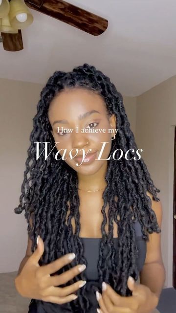 Wavy Locs Hairstyles, Loc Twist Out, Loc Braid Out, Shoulder Length Locs Styles, Locs Two Strand Twist, Two Strand Twist Locs, Wavy Locs, Quick Curls, Beautiful Dreadlocks