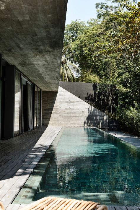 Pools & Pool Pavilions | Stark House Pool by Park + Associates - Est Living | Interiors, Architecture, Designers & Products Singapore House, Lap Pools, Pool Pavilion, Courtyard Pool, Piscina Interior, Pavilion Design, House Pool, Resort Style Pool, Pool Villa