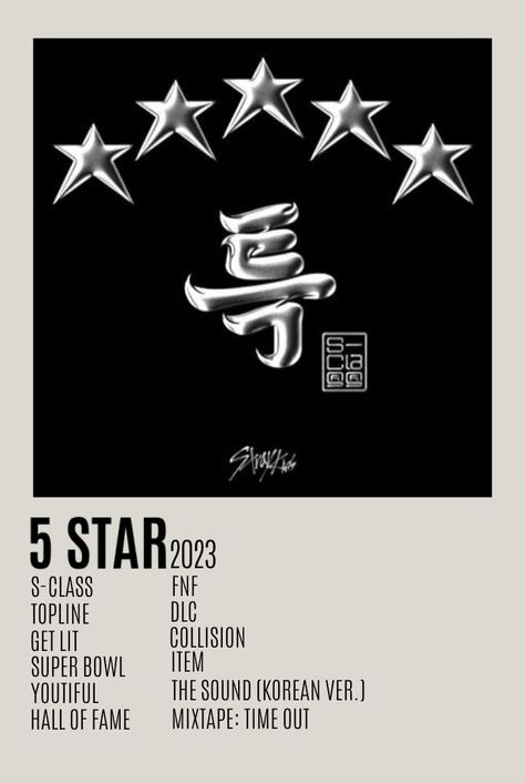 S Class Poster Skz, Skz Five Star, Stray Kids Album, Diy Posters, Phone Cover Stickers, Diy Kids Room Decor, Songs With Meaning, Class Poster, Music Poster Ideas