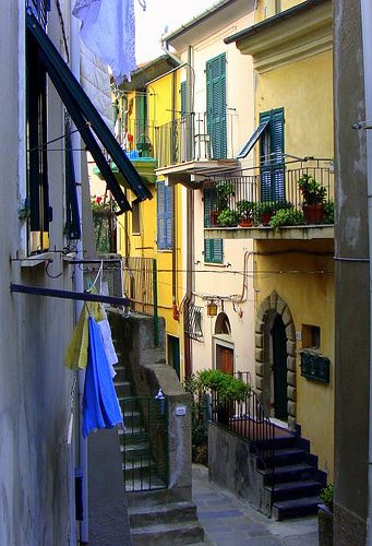 A Different Corner!!... (an Italian neighborhood) Italian Neighborhood, Southern Europe, Italian Culture, Adriatic Sea, Mediterranean Sea, Soccer Jerseys, Staircases, Slovenia, Beautiful Landscapes