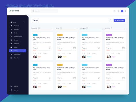 Saas Task Management Dashboard Design :: Behance Task Management Ui, Task Management Dashboard, Saas Website Design, Dashboard Ui Design, Task Management App, Software Ui Design, Sales Crm, Performance Tasks, Ui Design Dashboard