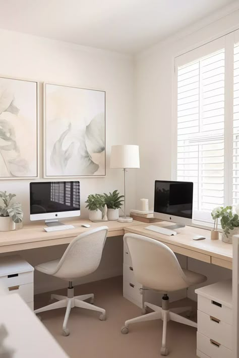 Small Home Office Ideas, Minimalist Living Room Design, Small Home Offices, Office Guest Room, Office Room Decor, Office Makeover, Office Inspo, Small Home Office, Home Office Setup