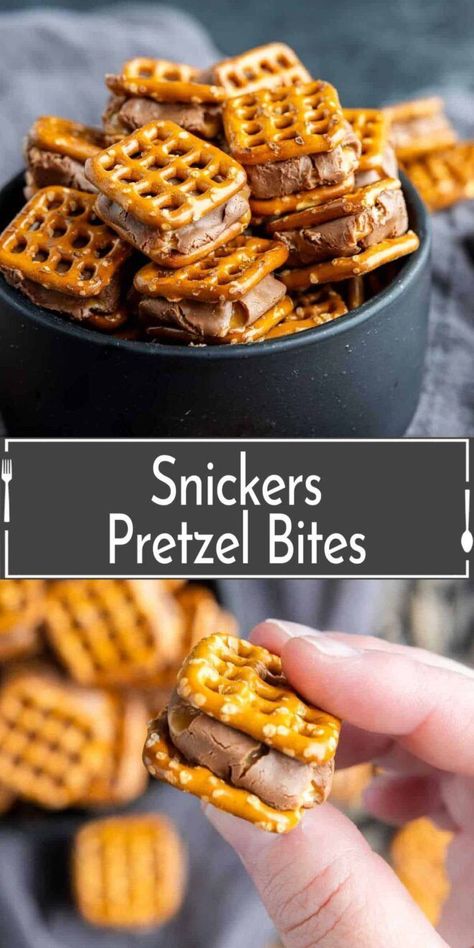 Pretzel Bites Recipes, Pretzel Snacks, Mini Pretzels, Fall Snacks, Homemade Sweets, Snack Mix Recipes, Candy Recipes Homemade, Christmas Candy Recipes, School Snack