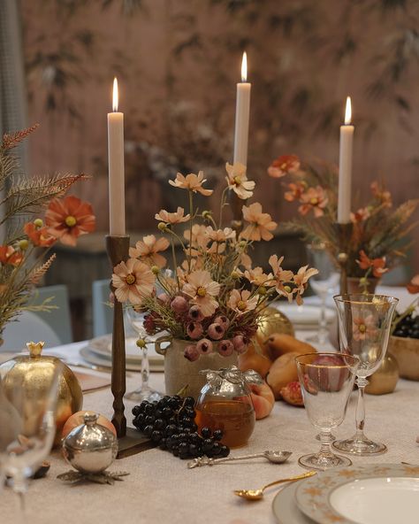 Wood candle centerpiece