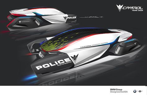 #render #vehicle_renders #cars #futuristic #BMW_ePatrol Futuristic Police, Hover Car, Bmw Design, Futuristic Cars Design, Car Bmw, Highway Patrol, Autonomous Vehicle, Flying Car, Concept Car Design