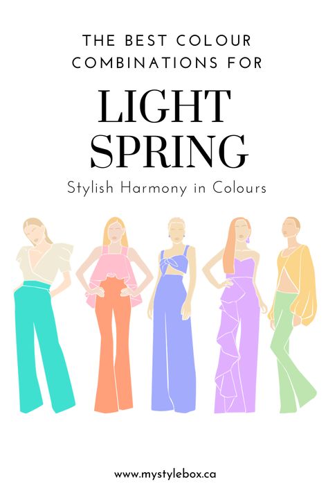 Spring Season Color Palette, Season Color Palette, Best Colour Combinations, Light Spring Palette, Best Color Combinations, Light Spring Color Palette, Light Spring Colors, Perfect Lip Color, Spring Color Palette