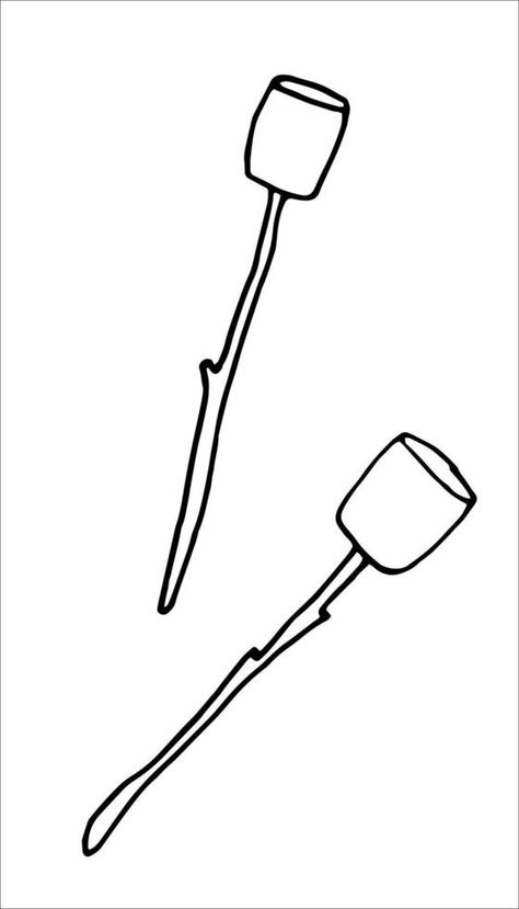 Marshmallow on stick hand drawn outline doodle icon. Roasting marshmallow on stick vector sketch illustration for print, web, mobile and infographics isolated on white background. Marshmallow Tattoo, Marshmallow On Stick, Marshmallow Drawing, Camping Crafts For Kids, Marshmallow Crafts, Stick Tattoo, Stick Drawings, Doodle Icon, Roasting Marshmallows