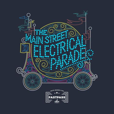 Main Street Electrical Parade - Disney - T-Shirt | TeePublic Main Street Electrical Parade, All Disney Movies, Parade Design, Disneyland Attractions, Disney T Shirts, Disney Parade, Disney Attractions, Disney Designs, Vintage Disneyland