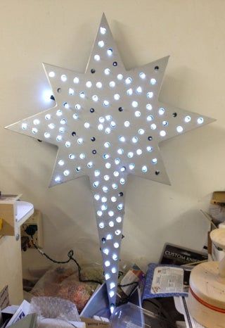 Quilters Ironing Board, Bethlehem Lights, Nativity Star, Bethlehem Star, Star Christmas Lights, Diy Nativity, Christmas Decorations Diy Outdoor, Star Of Bethlehem, Star Diy