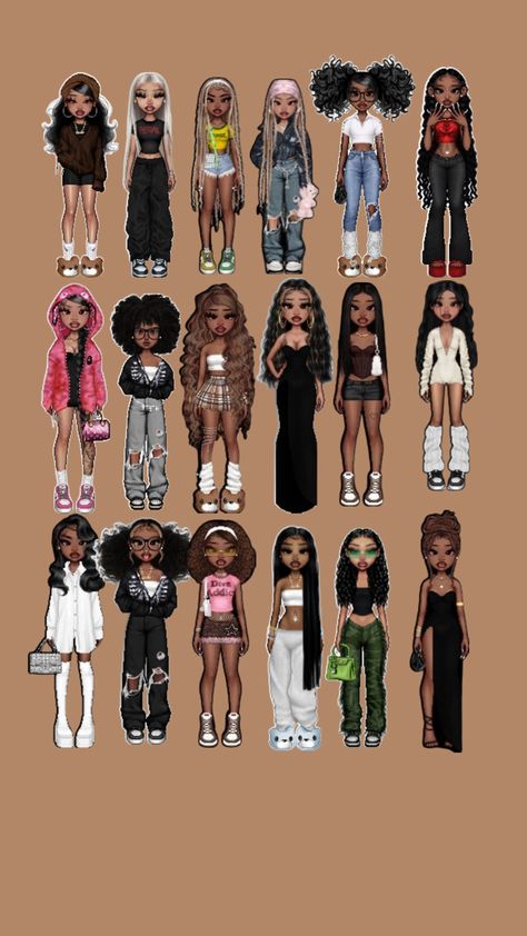 Y2k Bitmoji Outfits, Snapchat Bitmoji Outfits, Bitmoji Outfits Baddie, Baddie Era, Style Pic, Street Style Outfits Casual, Imvu Outfits Ideas Cute, Everskies Outfits, Outfits 2000s