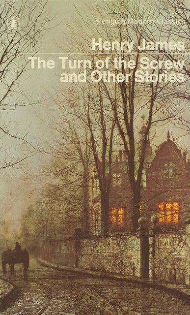 The Turn of the Screw - Henry James. A difficult read but well worth discovering the creator of this horror genre. The Turn Of The Screw, Atkinson Grimshaw, Gothic Novels, Penguin Modern Classics, Cover Painting, Gothic Literature, Vampire Stories, Penguin Book, Henry James