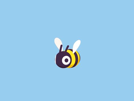 Bee Motion Graphic, Bumble Bee Character Design, Bee Animation, Bug Character, Flying Animation, Happy Animation, Animated Bee, Bee Character, Fly Gif