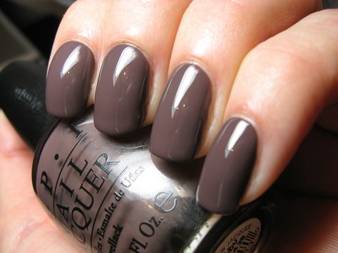 OPI:  "You Don't Know Jacques" | love this grey-brown in the fall on toes. Nail Polish Dry Faster, Nails Images, Opi Nail Polish Colors, Grey Nail Polish, Opi Gel Nails, Brown Nail Polish, Brown Nail, Galaxy Nails, Dry Nail Polish