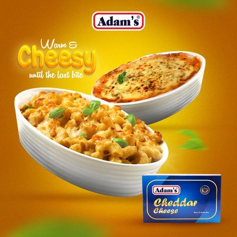 Say cheese! Add a touch of bold flavor to your favorite dishes with the rich taste of Adam's Cheddar Cheese #AdamsFoodMilks #CheddarCheese #Cheese Cheese Poster Design, Cheese Advertising, Milk Advertising, Chedder Cheese, Fast Food Advertising, Abstract Ideas, Cheese Party, Ganpati Decoration, Cheese Rolling