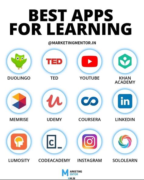 Best Apps for learning Best Learning Apps, Free Learning Websites, Apps For Learning, Improve Brain Power, Test For Kids, Learn Computer Coding, Student Life Hacks, General Knowledge Book, Learning Apps