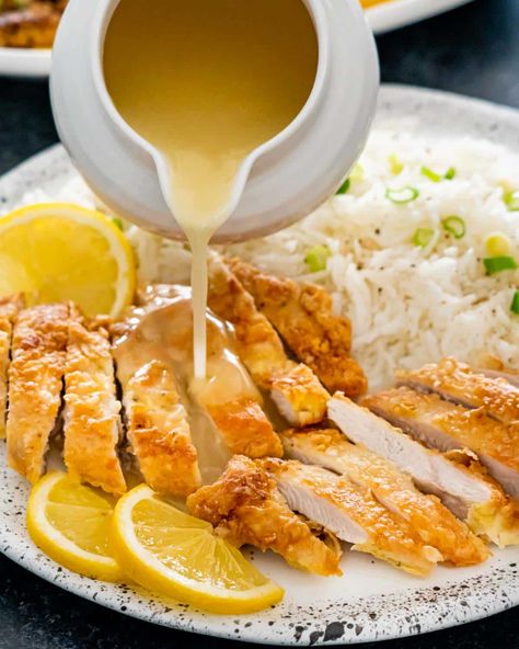 Chinese Lemon Chicken - Jo Cooks Chinese Food Lemon Chicken, Lemon Sauce For Chicken Chinese, Homemade Aplets And Cotlets, Easy Lemon Sauce For Chicken, Thai Lemon Chicken, How To Make Lemon Chicken, Lemon Gravy For Chicken, Lemon Chicke, Chinese Lemon Sauce