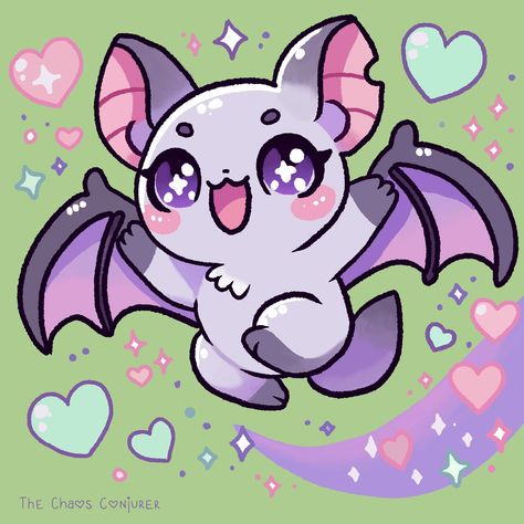 Flying high on pastel vibes! 🦇💖 This little bat with heart trails is the perfect blend of spooky and sweet, leaving a trail of charm wherever it goes. Add a flutter of goth cuteness to your collection! 🌙✨ #PastelGoth #CuteBat #SpookySweet #TheChaosConjurer Cute Vampire, Cute Bat, Flying High, Cute Stuffed Animals, Color Inspo, Pastel Goth, The Conjuring, Drawing Inspiration, Christmas List