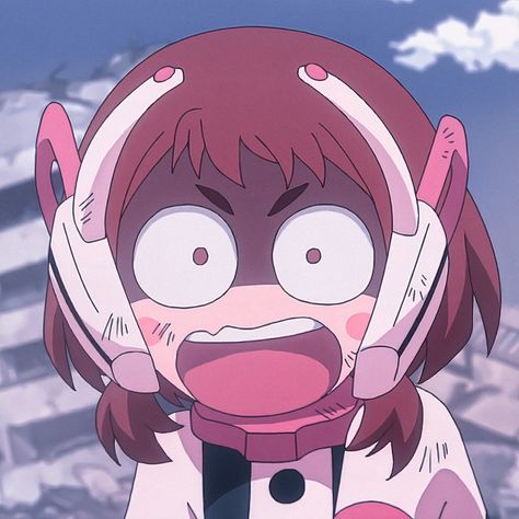 Uraraka Sleeping, Uravity Bnha, Uraraka Cute, Uraraka Pfp, Ochaco Uraraka, Academia Wallpaper, Ochako Uraraka, Funny Prank Videos, Silly Pictures