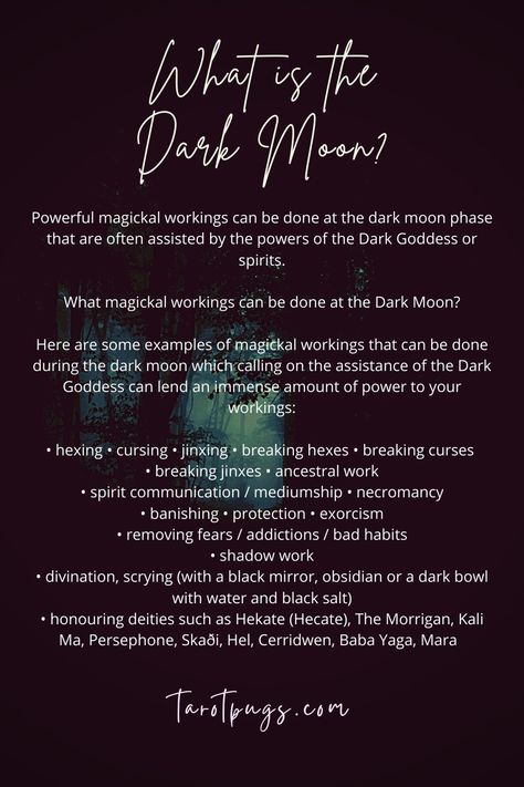 Hecate Dark Moon Ritual, Dark Moon Witchcraft, Dark Moon Phase, Dark Moon Ritual Witchcraft, Dark Moon Magic, Dark Deities, Scrying Witchcraft, Ancestral Work, Moon Grimoire