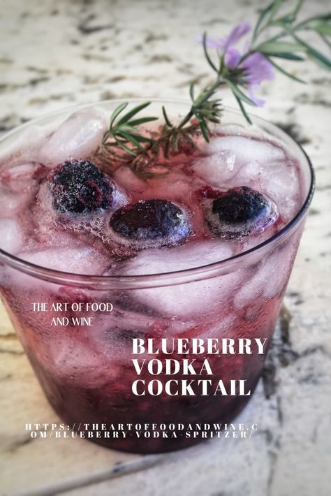 Oh, the joys of a Blueberry Vodka Cocktail on a warm summer day! Blueberries are abundant in the summer and a great way to serve a drink that isn’t just tasty but also gorgeous! #blueberry #vodka #cocktails #blueberryvodka #blueberrycocktails #blueberryvodkacocktails Cocktail Recipes Blueberry, Blueberry Vodka Martini, Blueberry Vodka Drinks Recipes, Blueberry Liqueur Cocktail Recipes, Blueberry Mixed Drinks, Blueberry Liquor Cocktails, Blueberry Liquor Recipes, Blueberry Alcoholic Drinks, Cocktails With Blueberries