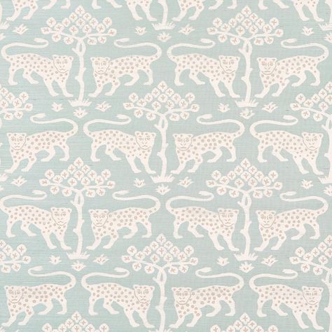 Woodland Leopard Sisal - Waterblue Wallpapers | Schumacher Sisal Wallpaper, Schumacher Wallpaper, Mary Mcdonald, Chic Mirror, Focal Wall, W Wallpaper, Hospitality Projects, Wallpaper Rolls, Grasscloth Wallpaper