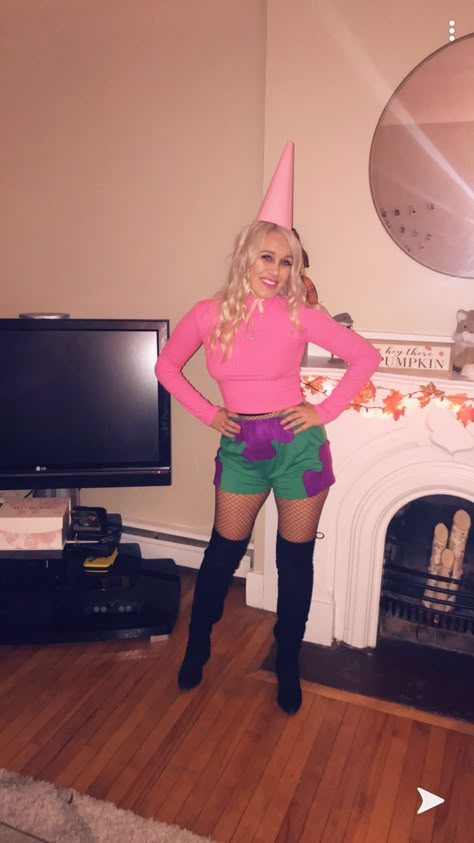 Patrick star spongebob Halloween costume Patrick Star Fancy Dress, Spongebob Custome Halloween, Patrick Star Inspired Outfits, Patrick Star Costume Women, Diy Patrick Star Costume, Spongebob Costume Party, Spongebob Theme Party Outfit, Spongebob Snacks, Patrick Star Halloween Costume