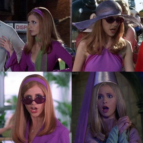 Daphne’s outfits in Scooby Doo. (Plus hair accessories) Which one’s your favourite? • Scooby-Doo PG • Mystery/Adventure • 1h 29m • #scoobydoo #scooby #sarahmichellegellar #movie #movies #2000s #00s #outfit #outfits Also do you like Daphne’s outfits? Daphne Outfit, Daphne Hair, Movies 2000s, Daphne Scooby Doo, Daphne From Scooby Doo, Michelle Gellar, Daphne Blake, Sarah Michelle Gellar, Aesthetic Vintage