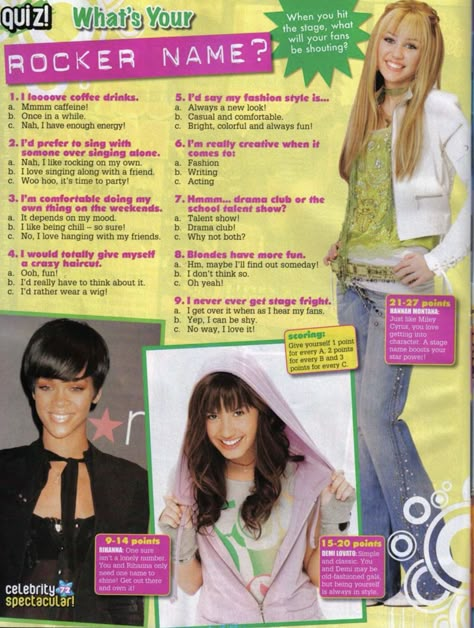 2000s Teen Fashion, Magazine Quiz, Club Libby Lu, Y2k Journal, Bratz House, Magazine Quizzes, 90s Fashion Catalog, Birthday Magazine, Y2k Prints