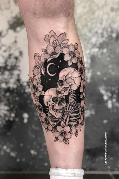 Halloween Inspired Tattoos, Tattoos Creepy, Tattoos Quote, Tattoo Ideas Males, Sky Tattoos, Realistic Tattoo Sleeve, Quote Tattoos, Skeleton Tattoos, Inspired Tattoos