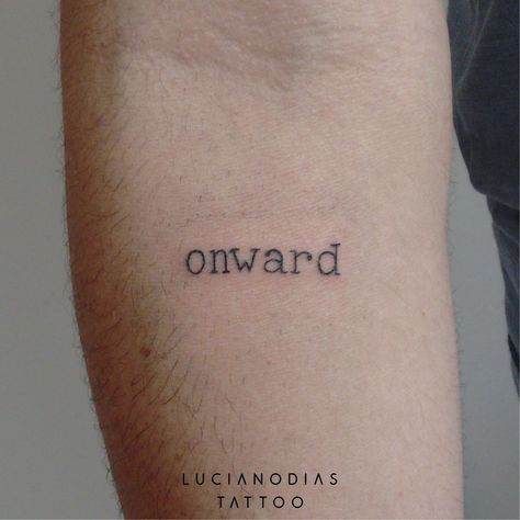 Onward Tattoo, Box Studio, Lettering Tattoo, Body Is A Temple, Word Tattoos, Tattoo Lettering, Tattoo Inspo, Black Box, Tattoo Photo