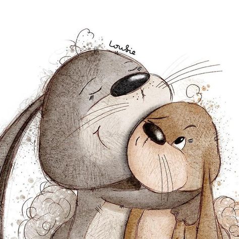 I Just Need A Hug, Animal Character Illustration, Hug Drawing, Hug Illustration, Sweet Drawings, Cute Paintings, Need A Hug, Galaxy Art, Illustrator Illustration