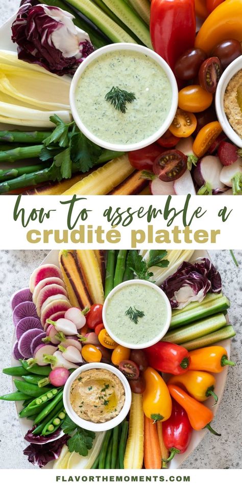 Crudite Platter Ideas Thanksgiving, Crudite Dip Recipes, Crudettes Platter, Veggie Trays Ideas Vegetable Platters, Appetizers Boards, Crudite Platter Ideas, Crudités Platter, Salmon Platter, Toothpick Appetizers