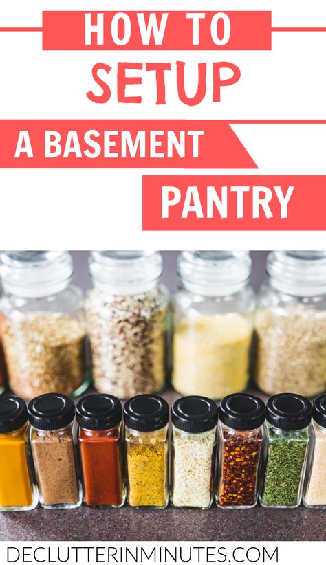 Basement Pantry Ideas Food Storage, Basement Pantry Storage, Food Step By Step, Basement Pantry, Pantry Diy, Basement Organization, Butler�’s Pantry, Diy Basement, Bulk Food