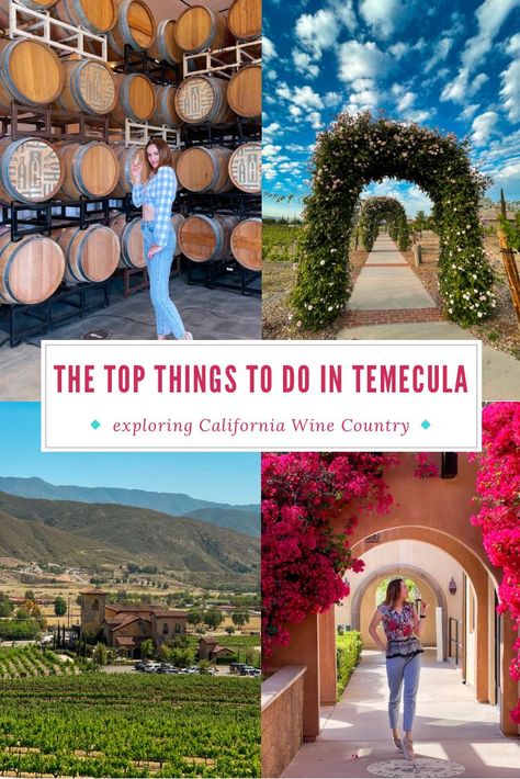 The emerging and evolving culinary scene, small town atmosphere, and outdoor recreation and entertainment in Temecula Valley Wine Country, Old Town Temecula, and Pechanga Resort Casino culminate to create a spirited destination inspired by the wine. Check out the ultimate guide to Temecula's hot spots in my blog post! #california #californiatrip #roadtrip #explorecalifornia #winecountry #tripitinerary #travelguide Temecula Bachelorette Party, Things To Do In Temecula Ca, 40th Theme, Temecula Valley Wineries, Old Town Temecula California, Wineries In Temecula Ca, Calistoga Wineries, Best Wineries In Calistoga, California Wineries