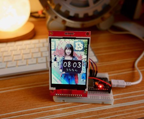 Arduino BiJin ToKei: This instructables show how to use Arduino IDE, ESP32 dev board and ILI9341 LCD to built a photo clock. Sketch Menu, Arduino Lcd, Arduino Cnc, Photo Clock, Diy Tech, Electronics Projects Diy, Electronic Engineering, Software Engineer, Electronics Projects