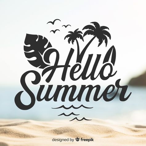 Summer Typography, Background Tree, Summer Vector, Summer Logo, T Shirt Logo Design, Palm Tree Silhouette, Summer Banner, Shirt Logo Design, Vintage Poster Design