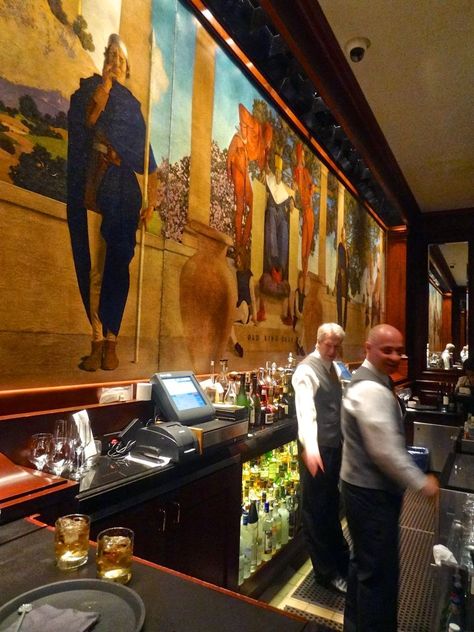 Scrumpdillyicious: The King Cole Bar at The St. Regis NYC St Regis Hotel, Hotel King, Nyc Bars, St Regis, King Cole, Places To Eat, Bar, New York, Hotel