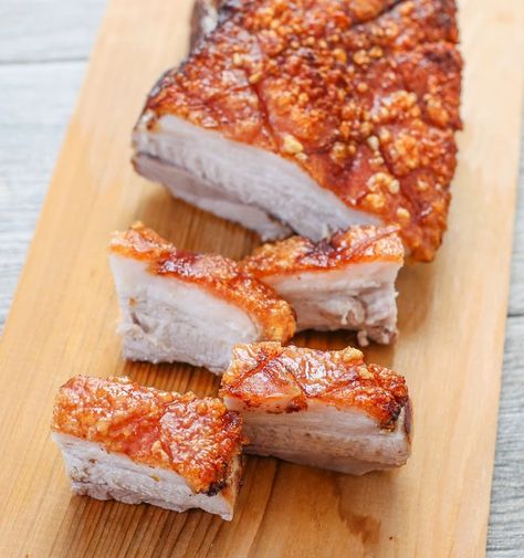 Crunchy Skin Pork Belly | Kirbie's Cravings | A San Diego food blog Best Pork Belly Recipe, Pork Belly Recipes Crispy, Mapo Tofu, Salt Pork, Pork Belly Recipes, Crispy Pork Belly, Crispy Pork, Pork Roast, Pork Belly