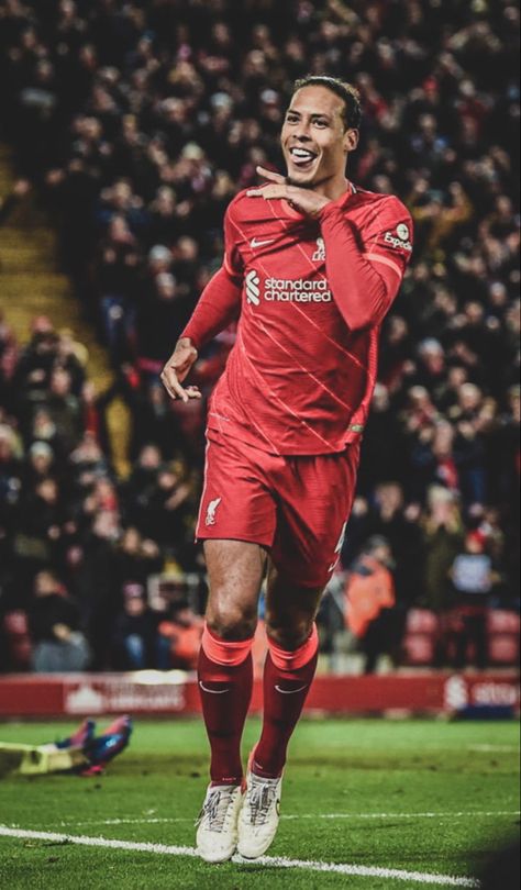 Virgil Van Dijk Celebration, Liverpool Fc Team, Football Celebrations, Cristiano Ronaldo Video, Ultra Casual, Liverpool Soccer, Liverpool Wallpapers, Liverpool Team, Premier League Teams