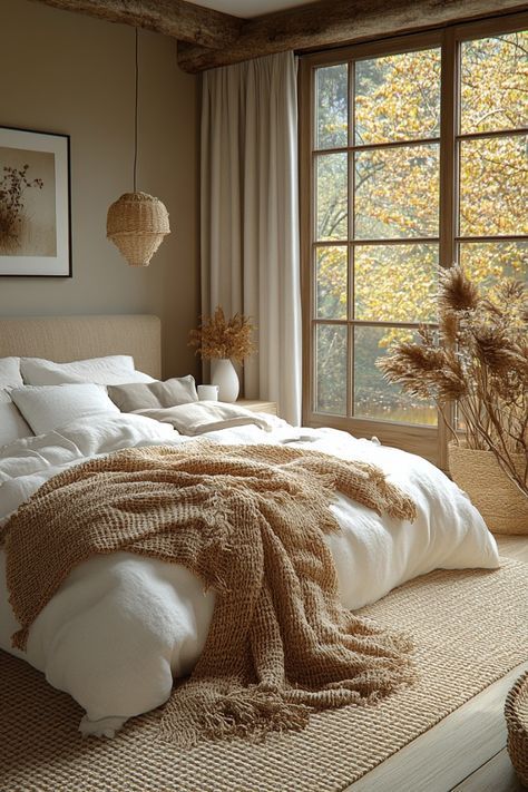 Western Boho Bedroom, Cosy Summer, Discover Aesthetic, Vibe Bedroom, Layered Bedding, Fall Bedroom Ideas, Cozy Fall Bedroom, Room Vibes, Fall Bedroom