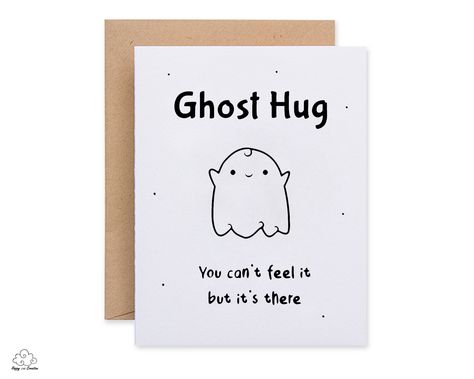 I Miss You Card Packs | Ghost Hug Card Pack | Send Love Card Pack | Halloween Kraft Cards | Hug Card Pack | Consciously Hand Made In Ireland by HappyLittleCreation on Etsy I Miss You Greeting Cards, I Will Miss You Cards Diy, Diy Miss You Cards, See You Soon Card, Letters Of Love Cards, You Will Be Missed, Sending Love Card, We Miss You Cards, I Miss You Cards