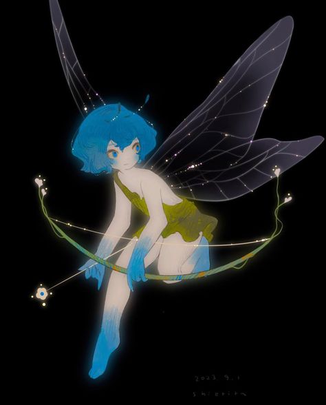 Fairy Anime, Water Fairy, Blue Fairy, Anime Drawing, Ethereal Art, Fairy Art, Cool Stuff, Cartoon Art Styles, Art Reference Poses