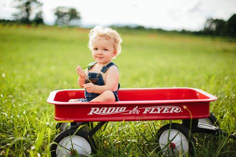 Chad Bowles Photography www.cbowlesphoto.com Children Photos / Family Photos / One Year Photos / Radio Flyer / Red Wagon / Photography Radio Flyer Photo Shoot, Wagon Photoshoot, One Year Photos, Kids Wagon, Radio Flyer Wagons, Twin Photography, Mini Photo Sessions, Fall Pics, 1st Birthday Pictures